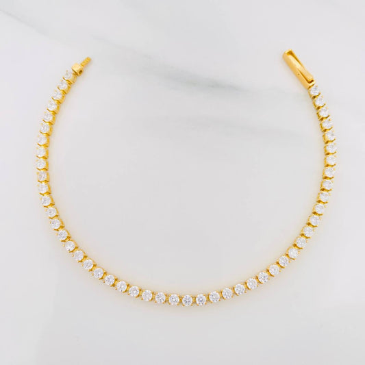 Pulso Tennis 5.25g / 18.05cm / 2.09mm Oro Amarillo 18K