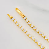 Pulso Tennis 5.25g / 18.05cm / 2.09mm Oro Amarillo 18K