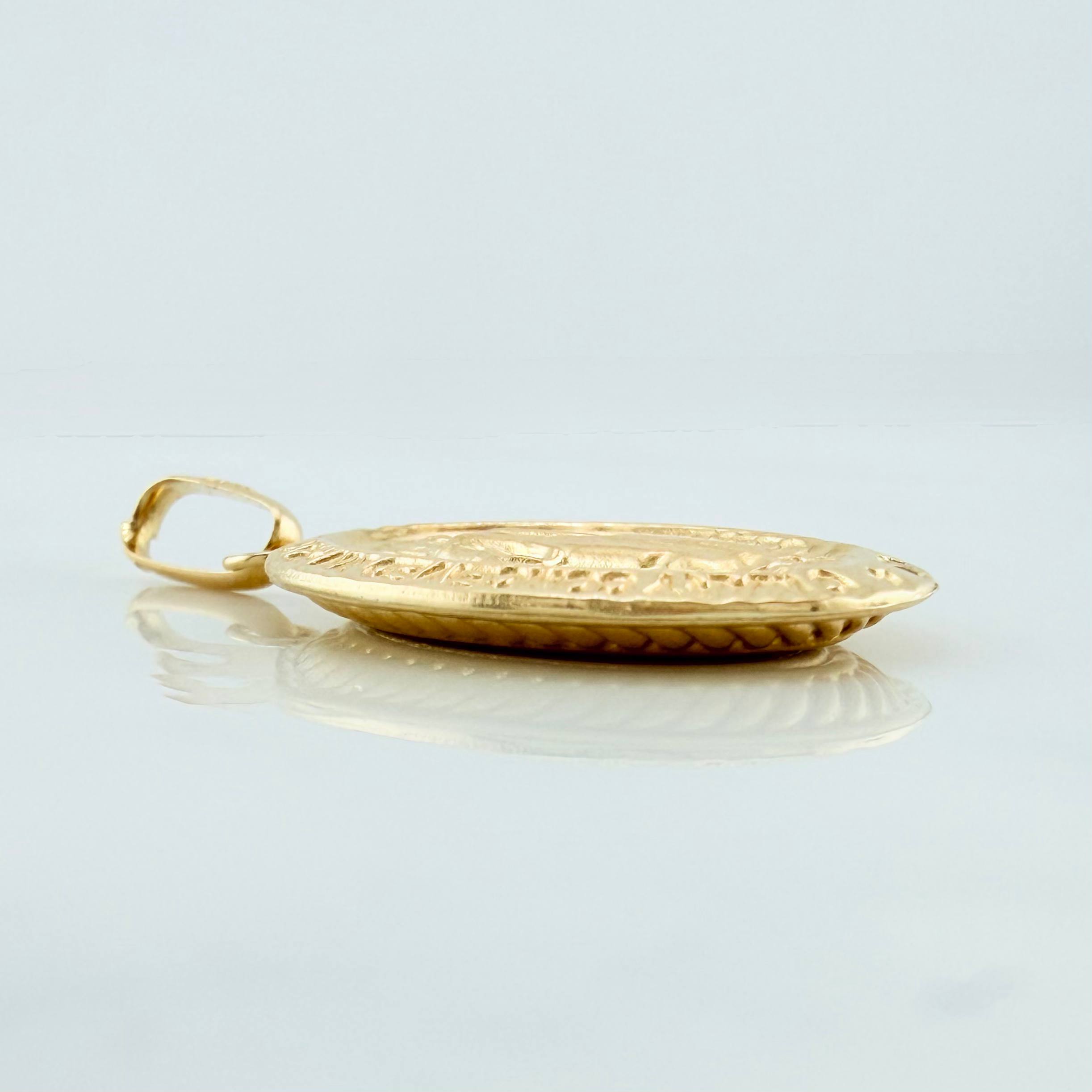 Dije Virgen Milagrosa 1.75 g / 3.3 cm Oro Amarillo 18K