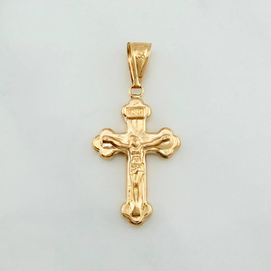 Dije Cruz Cristo 1.45 g / 3.5 cm Oro Amarillo 18K