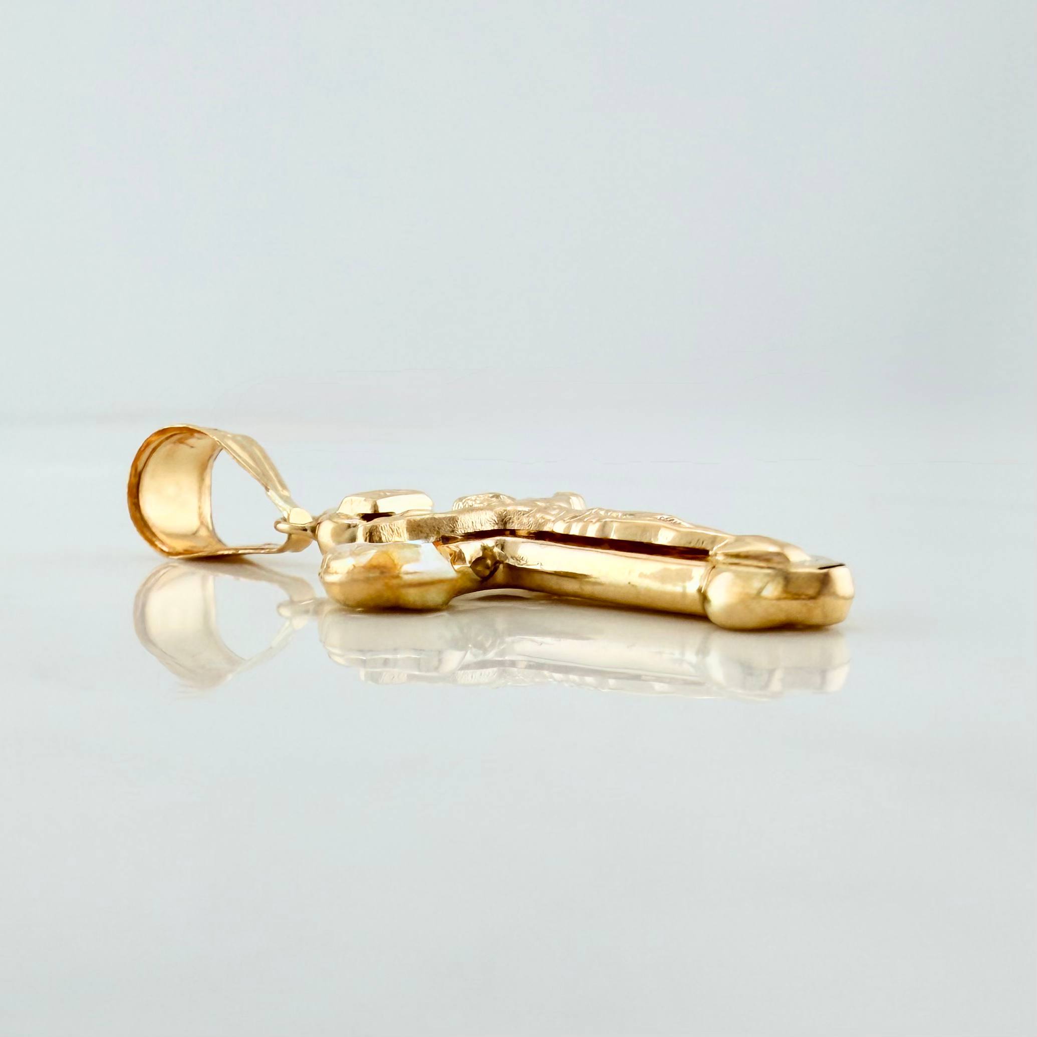 Dije Cruz Cristo 1.45 g / 3.5 cm Oro Amarillo 18K