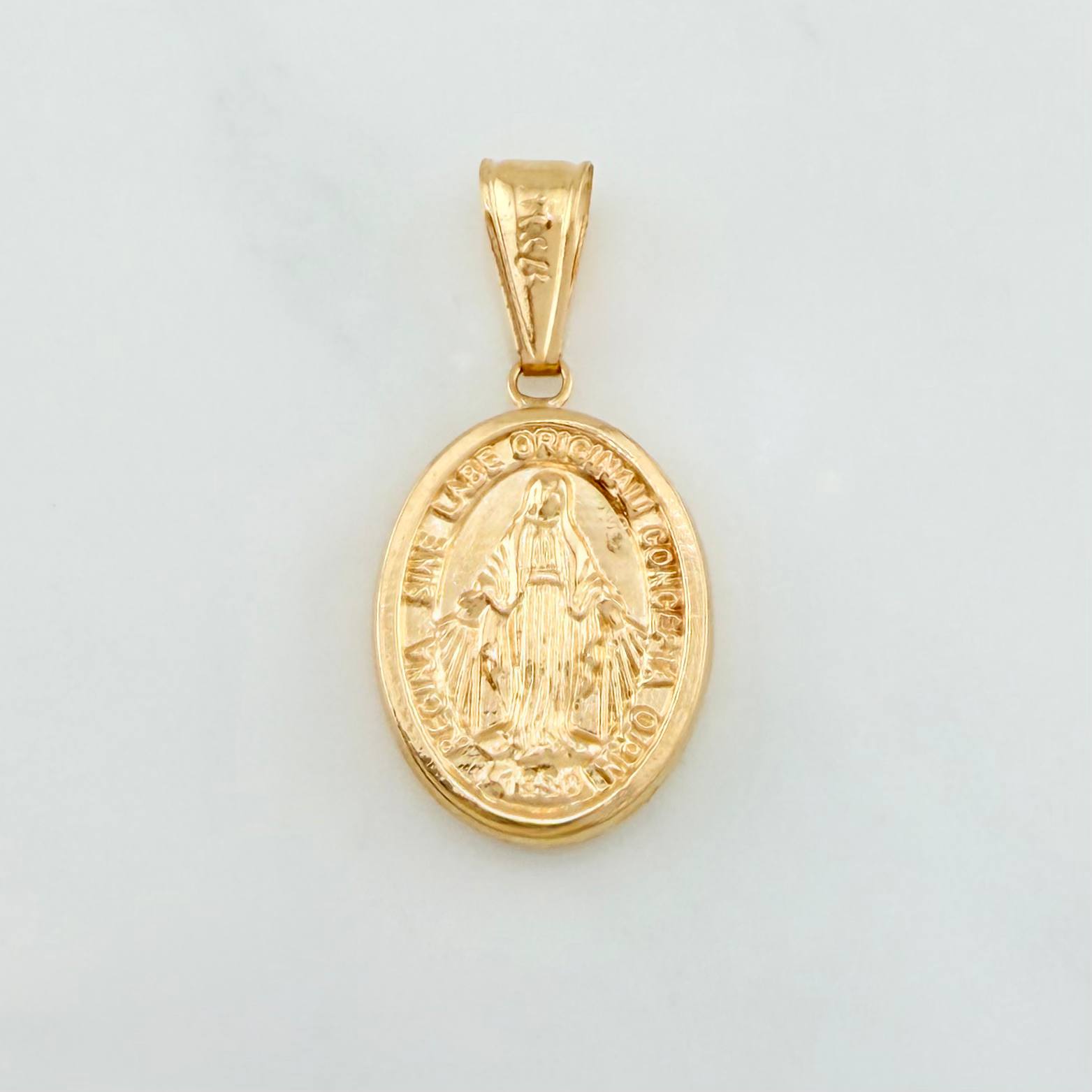 Dije Virgen Milagrosa 1.4 g / 3 cm Oro Amarillo 18K