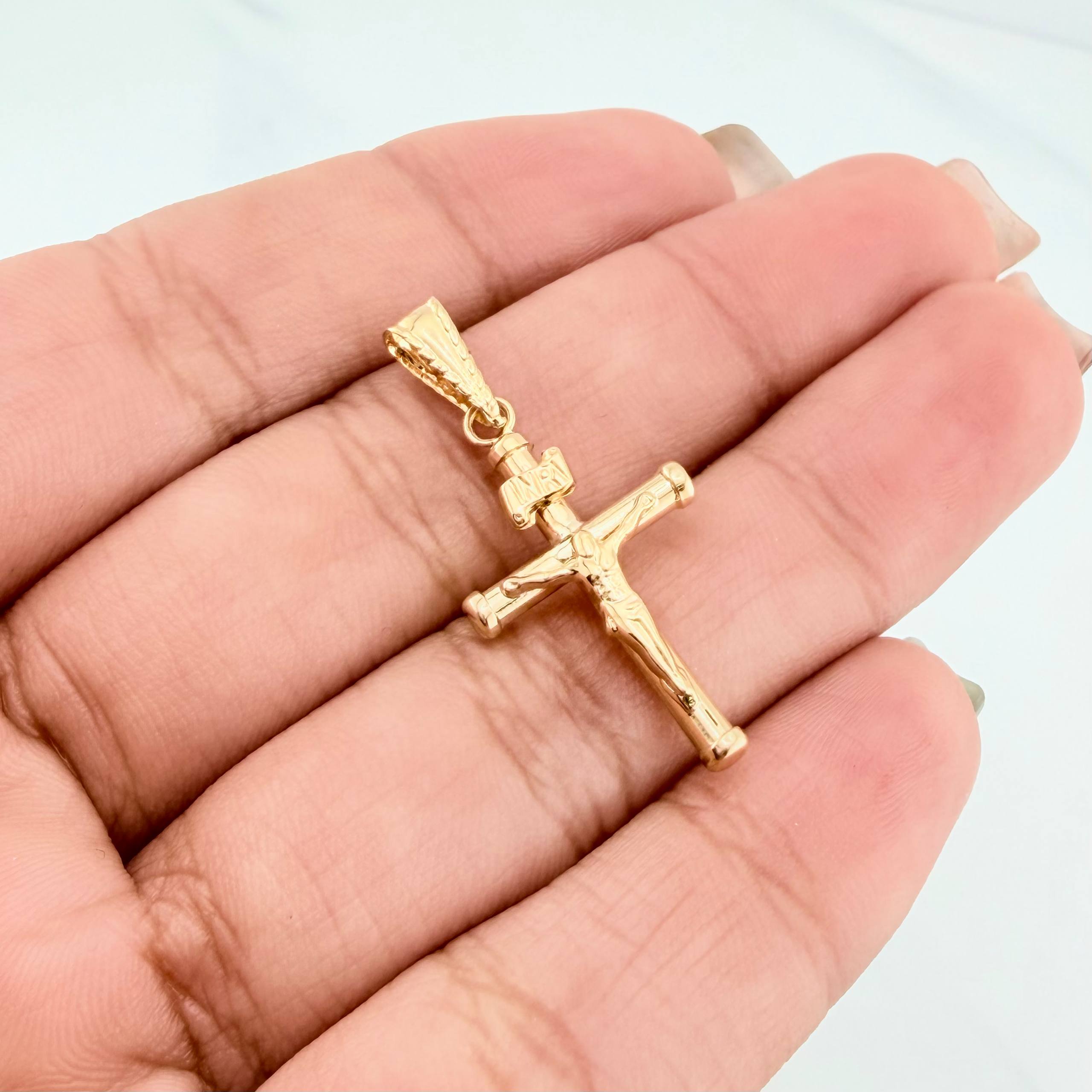 Dije Cruz Cristo 1.45 g / 4 cm Oro Amarillo 18K