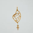 Dije Virgen Maria Silueta 1.1 g / 4 cm Oro Amarillo 18K