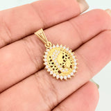 Dije Virgen Maria 1.7 g / 2.3 cm Oro Amarillo 18K