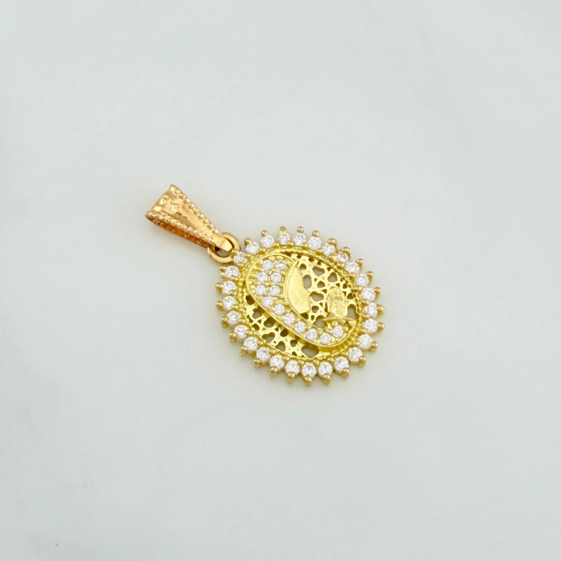 Dije Virgen Maria 1.7 g / 2.3 cm Oro Amarillo 18K