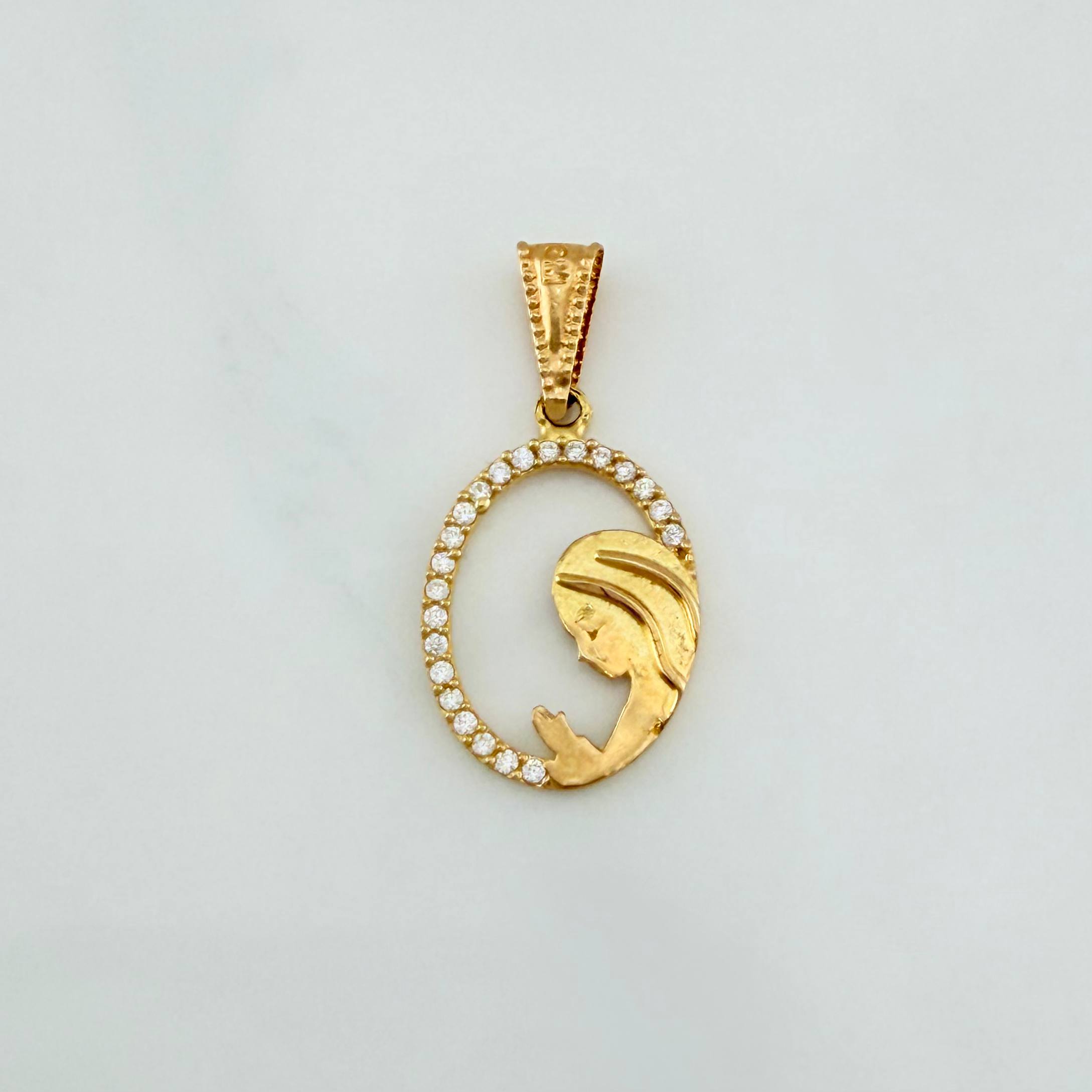 Dije Virgen Maria 1.1 g / 2.5 cm Oro Amarillo 18K