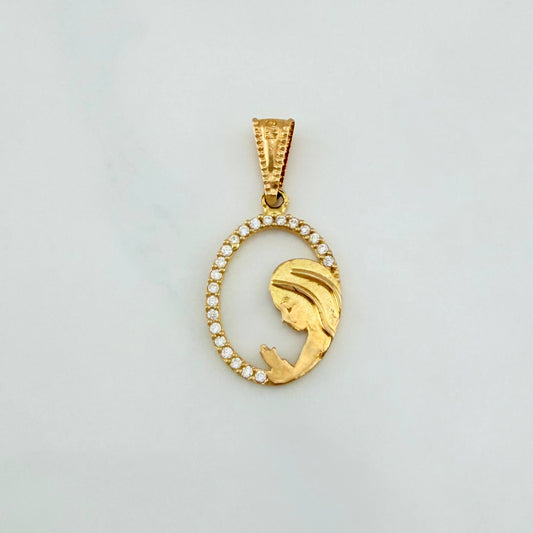 Dije Virgen Maria 1.1 g / 2.5 cm Oro Amarillo 18K