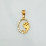 Dije Virgen Maria 1.1 g / 2.5 cm Oro Amarillo 18K