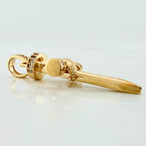 Dije Cruz Clavo 3.8 g / 3.7 cm Oro Amarillo 18K