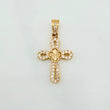 Dije Cruz Trebol 1.25 g / 2.5 cm Oro Amarillo 18K