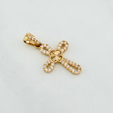 Dije Cruz Trebol 1.25 g / 2.5 cm Oro Amarillo 18K