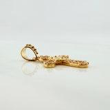 Dije Cruz Trebol 1.25 g / 2.5 cm Oro Amarillo 18K