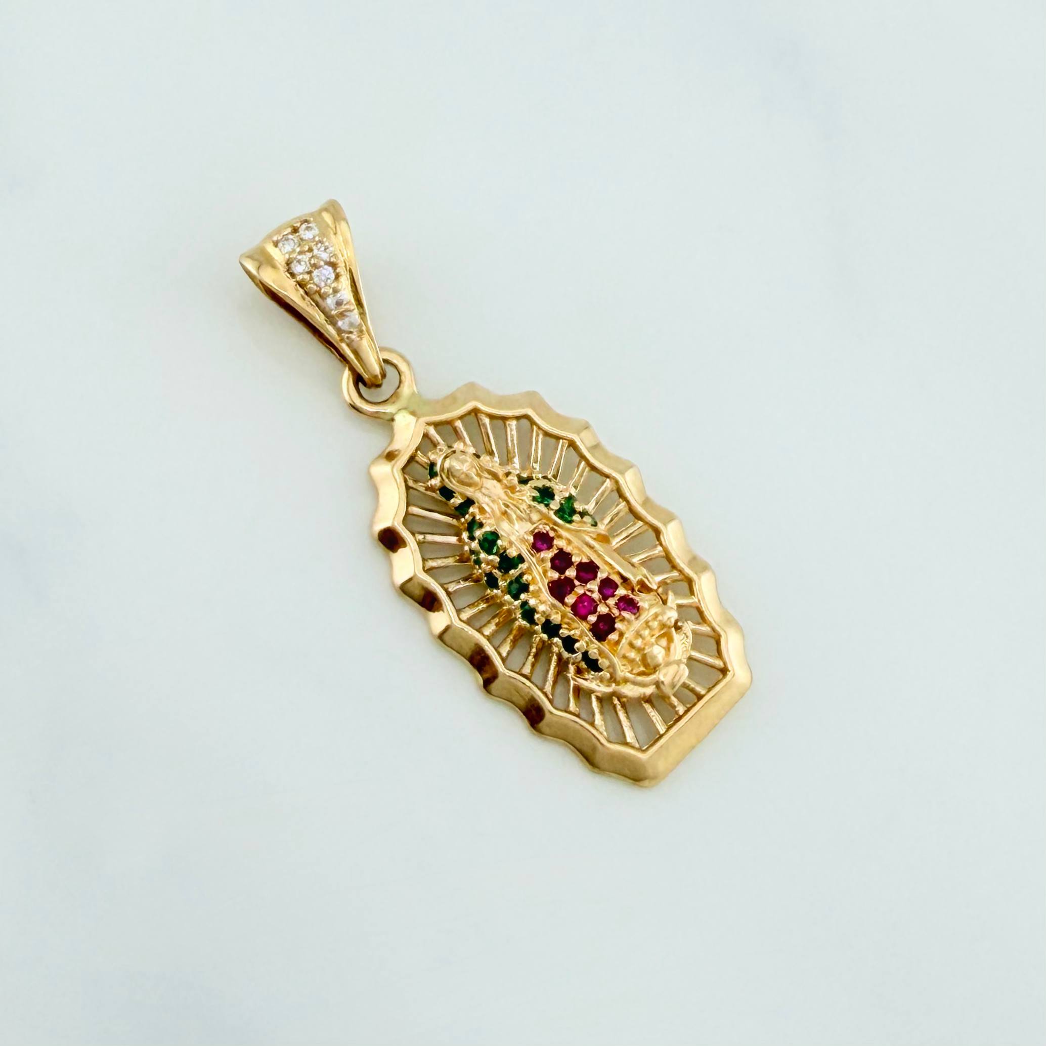 Dije Virgen De Guadalupe 3 g / 3 cm Oro Amarillo 18K