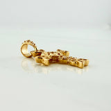 Dije Cruz Trebol 1.65 g / 2.5 cm Oro Amarillo 18K