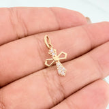 Dije Cruz Gotica 0.6 g / 2 cm Oro Amarillo 18K