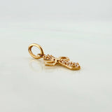 Dije Cruz Gotica 0.6 g / 2 cm Oro Amarillo 18K