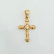 Dije Cruz Trebol 1.2 g / 2.5 cm Oro Amarillo 18K