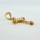 Dije Cruz Trebol 1.2 g / 2.5 cm Oro Amarillo 18K