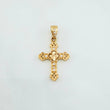 Dije Cruz Trebol 1.2 g / 2.5 cm Oro Amarillo 18K