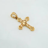 Dije Cruz Trebol 1.2 g / 2.5 cm Oro Amarillo 18K