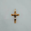 Dije Cruz Cristo 1.55 g / 2.5 cm Tres Oros 18K