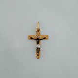 Dije Cruz Cristo 1.55 g / 2.5 cm Tres Oros 18K