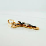 Dije Cruz Cristo 1.55 g / 2.5 cm Tres Oros 18K