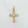 Dije Cruz Trebol 1.3 g / 2.5 cm Oro Amarillo 18K
