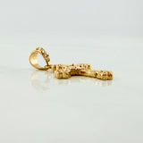 Dije Cruz Trebol 1.3 g / 2.5 cm Oro Amarillo 18K