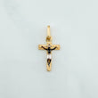 Dije Cruz Cristo 0.9 g / 2.2 cm Tres Oros 18K