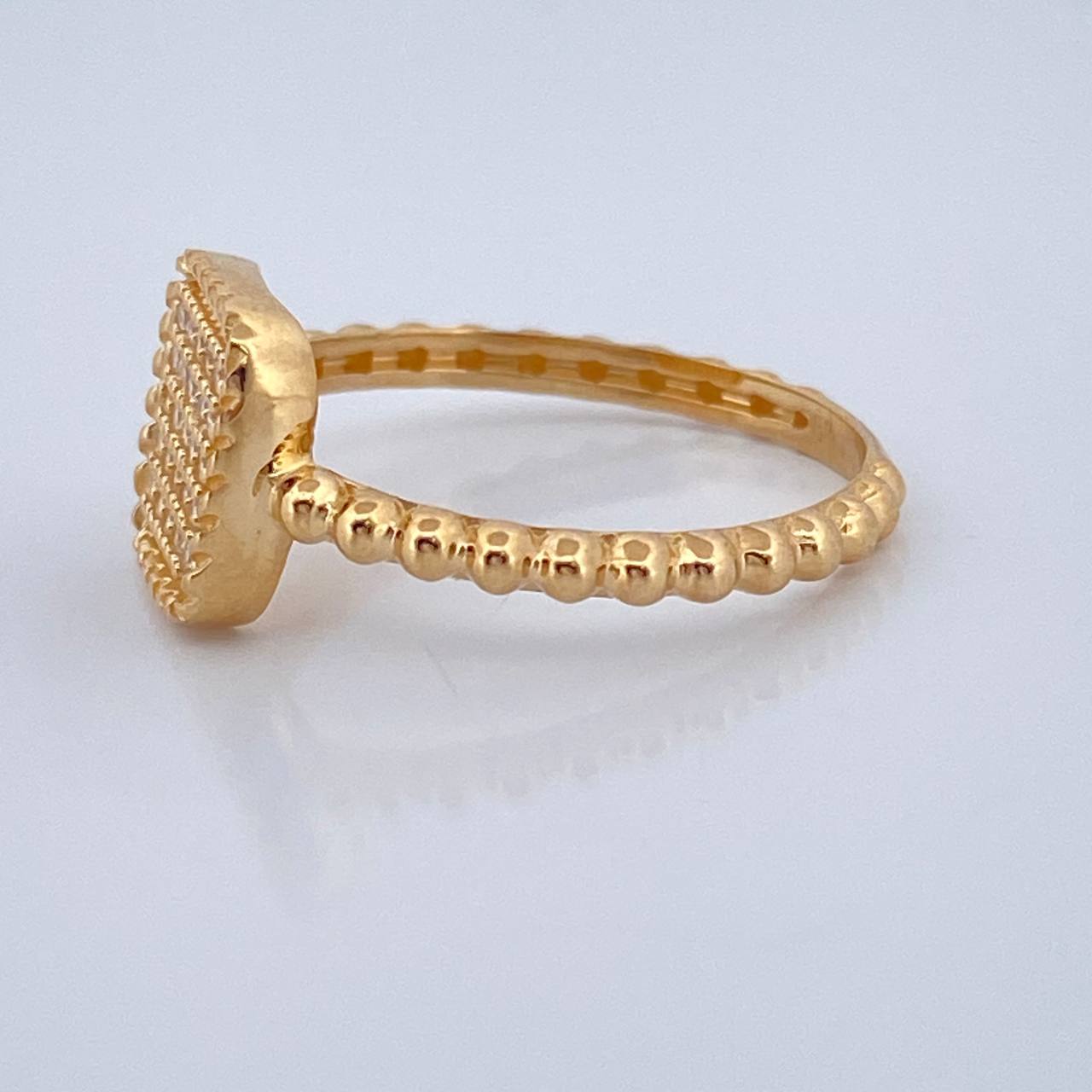 Anillo Cuadrado 2.05gr / T5 3/4 / Oro Amarillo 18K %