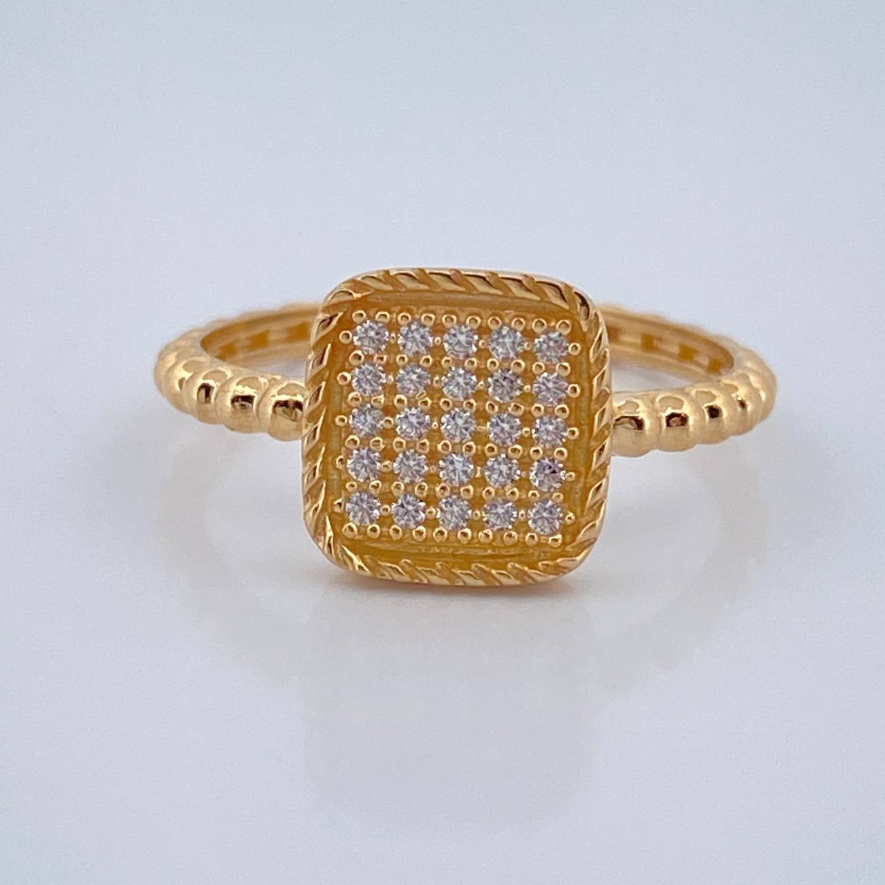 Anillo Cuadrado 2.05gr / T5 3/4 / Oro Amarillo 18K %