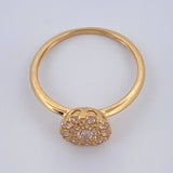 Anillo Halo Circulo 2.1gr / T6 3/4 / Oro Amarillo 18K %