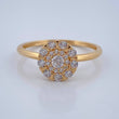 Anillo Halo Circulo 2.1gr / T6 3/4 / Oro Amarillo 18K %