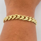 Pulso Cubana Monaco 14.85gr / 21cm / 9.4mm Oro Amarillo +4 18K $