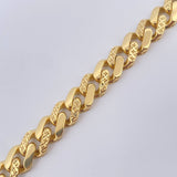 Pulso Cubana Monaco 14.85gr / 21cm / 9.4mm Oro Amarillo +4 18K $