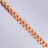 Pulso Cubana Monaco 6.2gr / 18.6cm / 4.8mm  Dos Oros Rosa Blanco +4 18K $