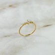 Anillo Solitario Lucero 0.9gr / T6 / Circones Blancos Oro Amarillo ©