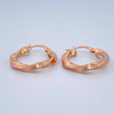 Candongas Asby 1.8gr / 2.2cm / Oro Rosa 18K %