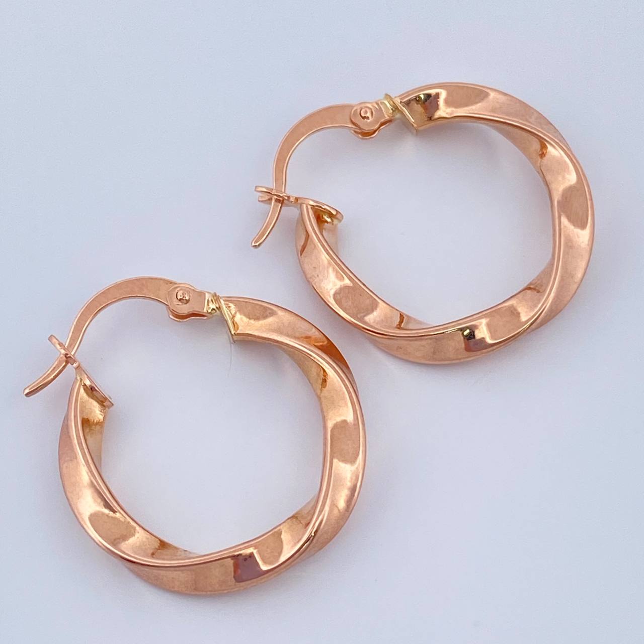 Candongas Asby 1.8gr / 2.2cm / Oro Rosa 18K %