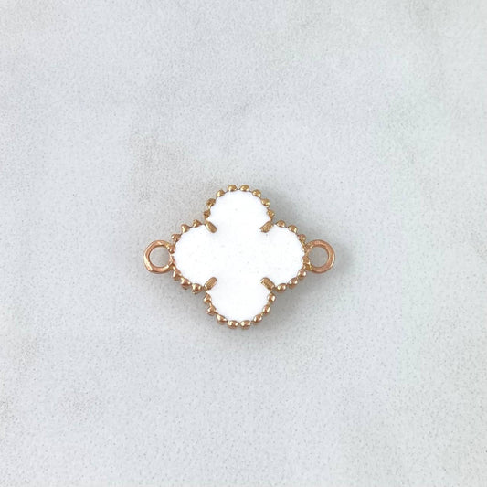 Herraje VCyA Trebol 2.85gr / 1.5mm Blanco Oro Rosa