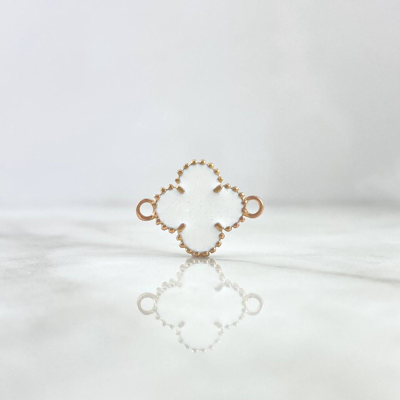 Herraje VCyA Trebol 2.85gr / 1.5mm Blanco Oro Rosa