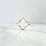 Herraje VCyA Trebol 2.85gr / 1.5mm Blanco Oro Rosa