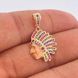 Dije Indio 2.95gr / 3cm / Oro Rosa 18K %