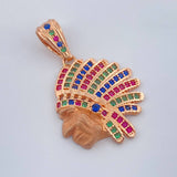 Dije Indio 2.95gr / 3cm / Oro Rosa 18K %