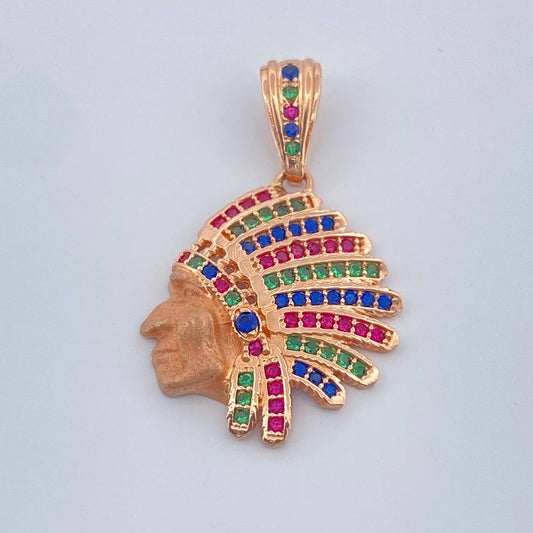 Dije Indio 2.95gr / 3cm / Oro Rosa 18K %