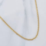 Cadena Escalera Plana 5.45 g / 60 cm / 1 mm Oro Amarillo 18K