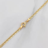 Cadena Escalera Plana 5.45 g / 60 cm / 1 mm Oro Amarillo 18K