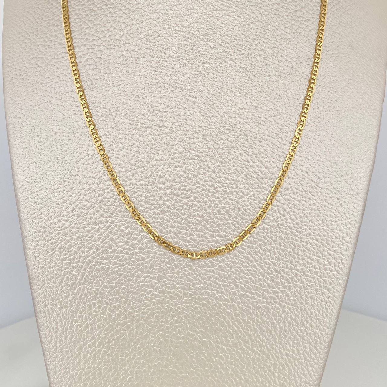 Cadena Escalera Plana 5.45 g / 60 cm / 1 mm Oro Amarillo 18K